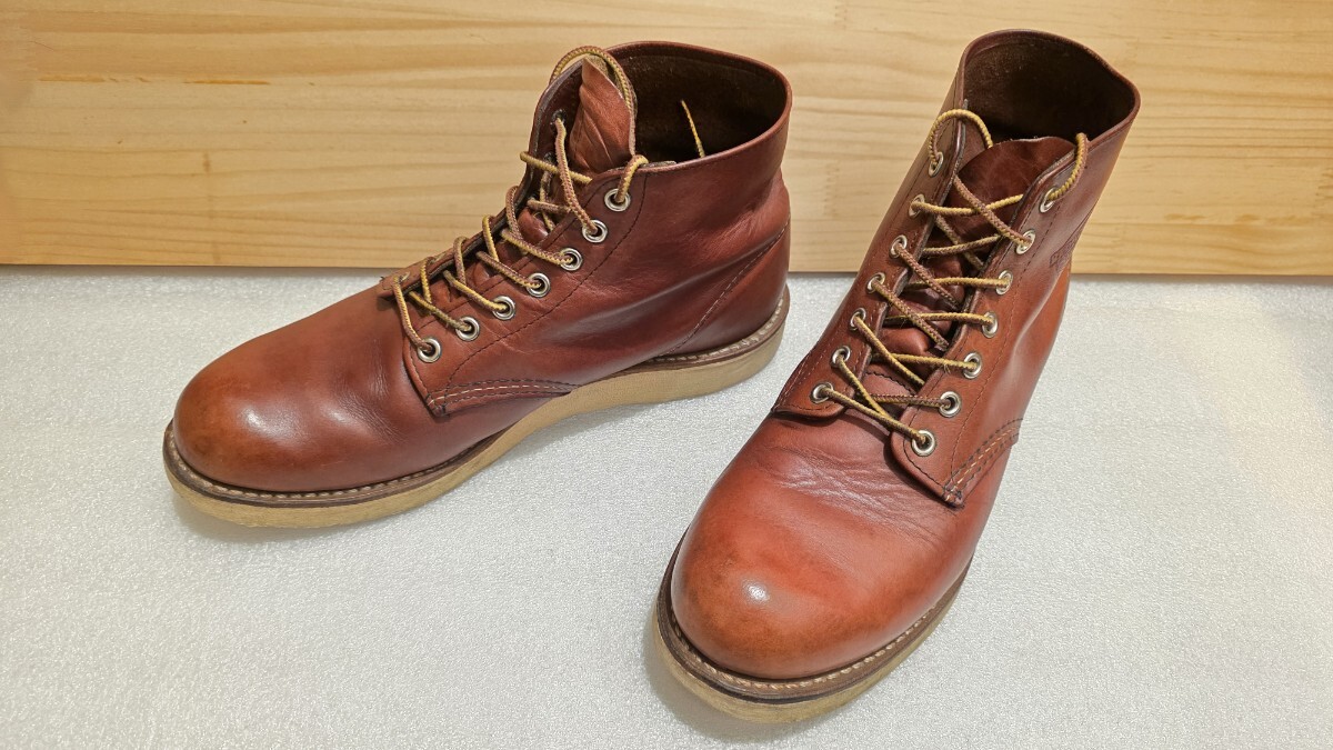 REDWING レッドウィング アイリッシュセッター 9105 プレーントゥ 赤茶_画像7