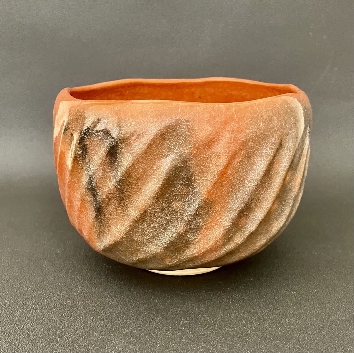 十四代楽吉左衛門 (覚入) 鵬雲斎書付箱 赤茶碗 銘：関茶道具 楽茶碗 本物保証_画像4