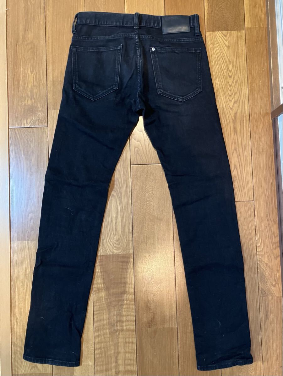 H&M スリム ロー ウエスト ブラック ジーンズ 28×32_画像2