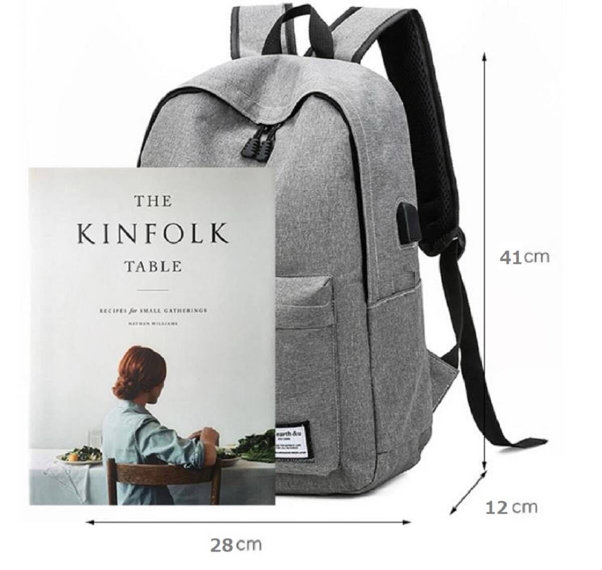 リュックサック リュック ビジネスリュック 黒 軽量 防水 防犯 USB メンズ ブラック デイバッグ バックパック 通勤 通学 パソコン A4_画像10