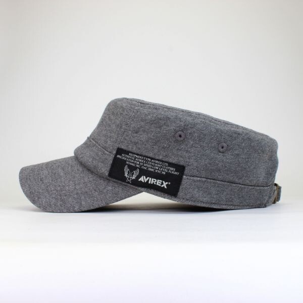 AVIREX アヴィレックス SWEAT ワークキャップ グレー 帽子　メンズ　レディース 秋冬 トレンド 　キャップ　野球帽 防寒_画像2