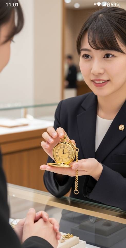 【送料無料・限定特価】新品★豪華ゴールド★ 懐中時計 ローマ数字 クォーツ アンティーク調 ★_画像7