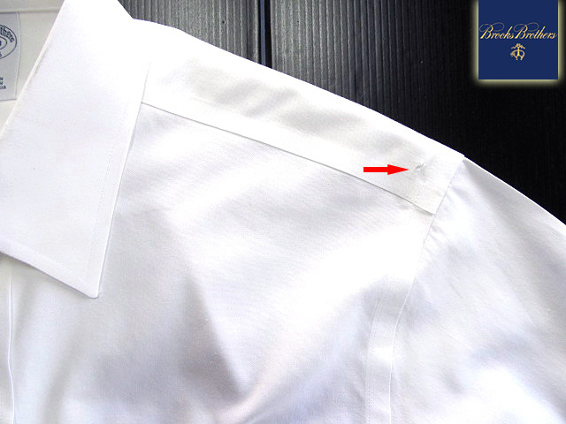 ★100円スタート！ブルックスブラザーズ BROOKS BROTHERS アクティブドレスシャツ 長袖 Mサイズ 希少品 ブルックスプレミアム・ホワイト _画像6