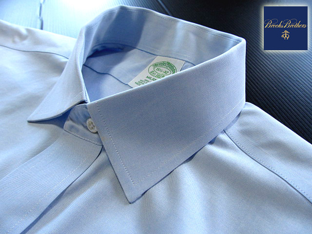 ★美品 ブルックスブラザーズ BROOKS BROTHERS アクティブドレスシャツ 長袖 Mサイズ 希少品 ブルックスプレミアム・ブルー_画像1