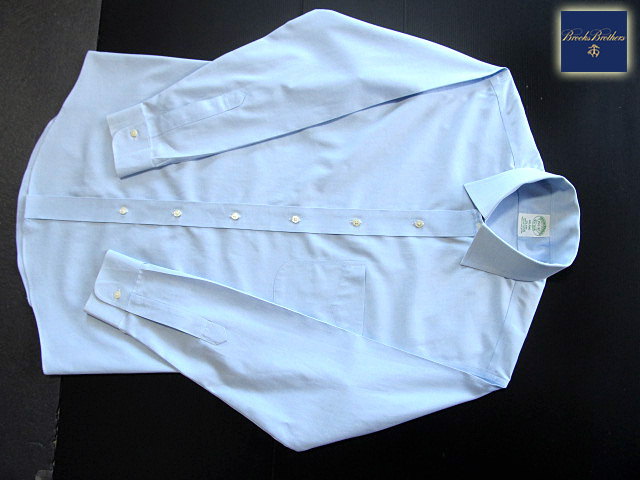 ★美品 ブルックスブラザーズ BROOKS BROTHERS アクティブドレスシャツ 長袖 Mサイズ 希少品 ブルックスプレミアム・ブルー_画像6