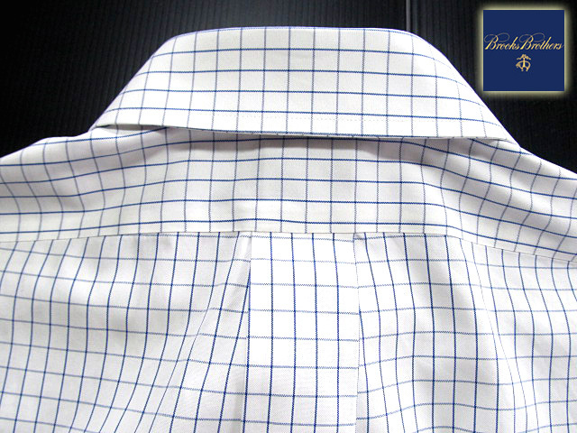 * прекрасный товар Brooks Brothers BROOKS BROTHERS активный сорочка длинный рукав L размер редкий товар tata- подошва проверка голубой × белый 