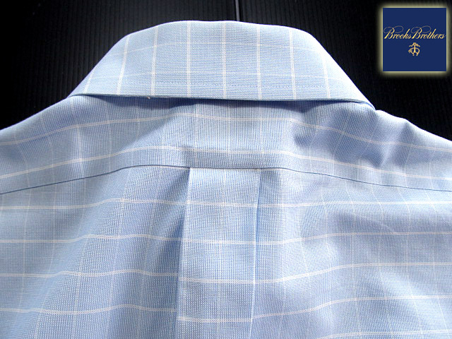 * прекрасный товар Brooks Brothers BROOKS BROTHERS активный сорочка длинный рукав L размер редкий товар рукоятка Sam проверка голубой × желтый × белый 