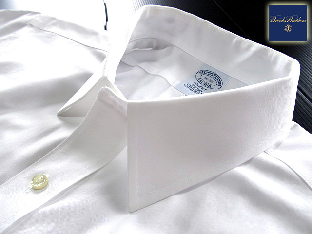 *500 иен старт! Brooks Brothers BROOKS BROTHERS активный сорочка длинный рукав L размер редкий товар Brooks premium * белый 