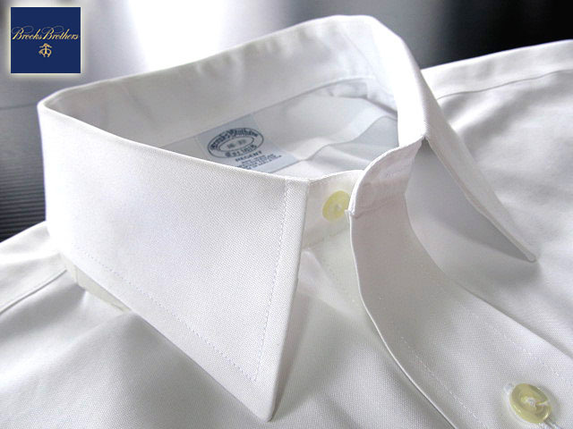 *500 иен старт! Brooks Brothers BROOKS BROTHERS активный сорочка длинный рукав L размер редкий товар Brooks premium * белый 