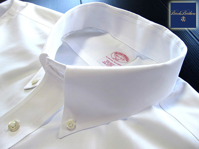 *500 иен старт! Brooks Brothers BROOKS BROTHERS кнопка down рубашка длинный рукав L размер редкий товар Brooks premium * белый 
