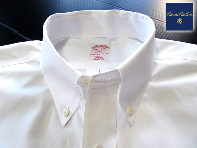 *500 иен старт! Brooks Brothers BROOKS BROTHERS кнопка down рубашка длинный рукав L размер редкий товар Brooks premium * белый 