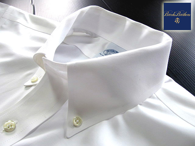 *500 иен старт! Brooks Brothers BROOKS BROTHERS кнопка down рубашка длинный рукав M размер редкий товар Brooks premium * белый 