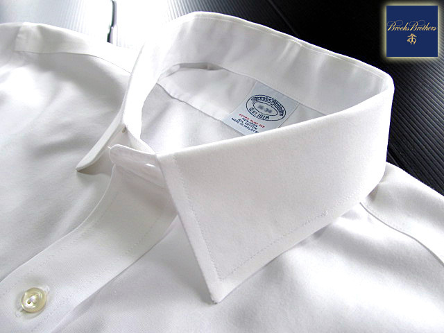 *500 иен старт! Brooks Brothers BROOKS BROTHERS активный сорочка длинный рукав L размер редкий товар Brooks premium * белый 