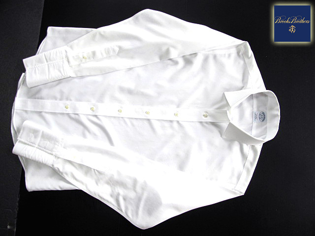 *500 иен старт! Brooks Brothers BROOKS BROTHERS активный сорочка длинный рукав L размер редкий товар Brooks premium * белый 