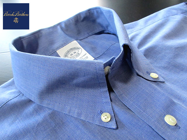* прекрасный товар Brooks Brothers BROOKS BROTHERS кнопка down рубашка длинный рукав L размер редкий товар Brooks premium * голубой 