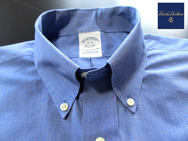 * прекрасный товар Brooks Brothers BROOKS BROTHERS кнопка down рубашка длинный рукав L размер редкий товар Brooks premium * голубой 