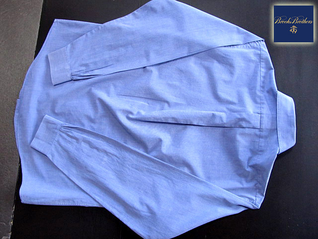 * прекрасный товар Brooks Brothers BROOKS BROTHERS кнопка down рубашка длинный рукав L размер редкий товар Brooks premium * голубой 