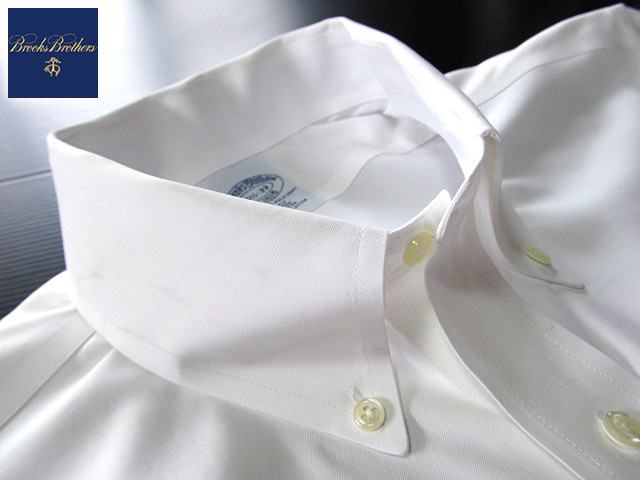 *500 иен старт! Brooks Brothers BROOKS BROTHERS кнопка down рубашка длинный рукав L размер редкий товар Brooks premium * белый 