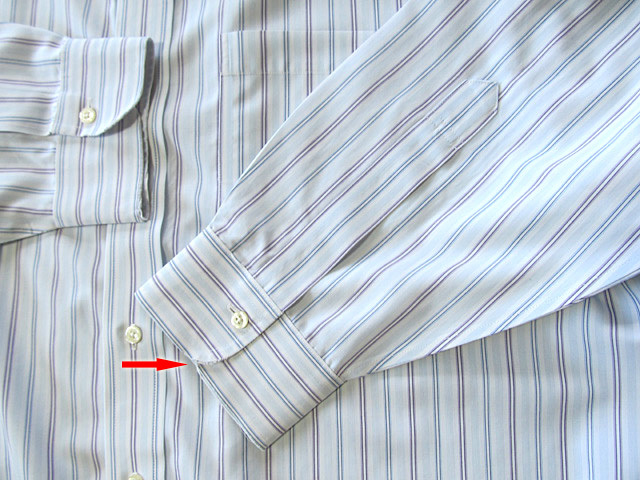 ★100円スタート！ブルックスブラザーズ BROOKS BROTHERS アクティブドレスシャツ 長袖 XLサイズ 希少品 マルチストライプ ブルー_画像5