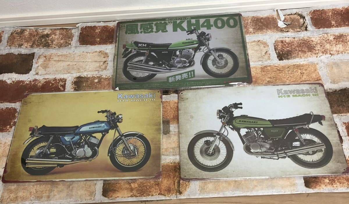 Kawasaki KH400 kh250【1】 ヴィンテージ加工 旧車 マッハ ケッチ 昭和レトロ マッハ_画像6