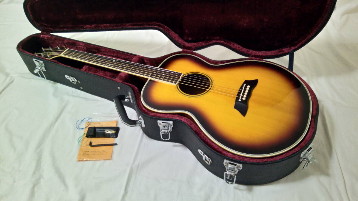 1983 год производства Takamine PT-06S/ Takamine высота . - u кольцо . сильный арка do верх * задний specification электроакустическая гитара Brown предусилитель оригинальный жесткий чехол имеется 