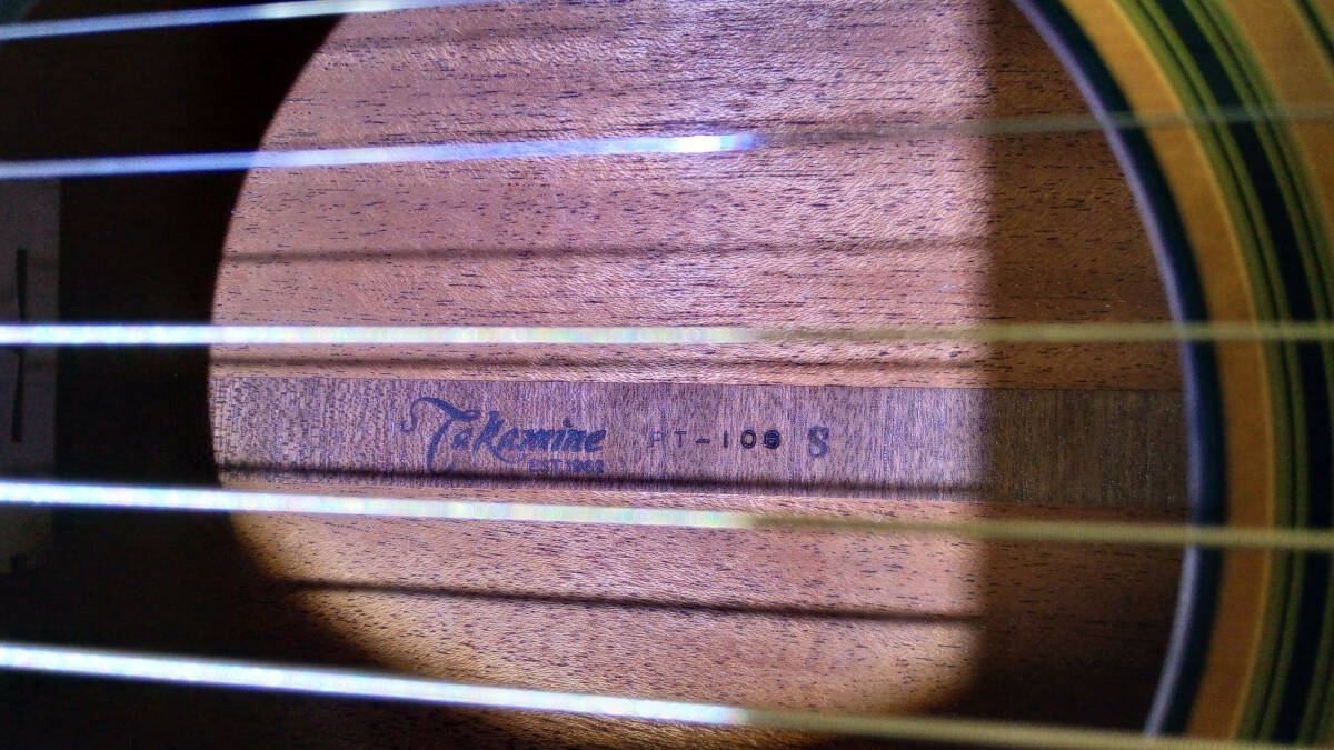 1983 год производства Takamine PT-06S/ Takamine высота . - u кольцо . сильный арка do верх * задний specification электроакустическая гитара Brown предусилитель оригинальный жесткий чехол имеется 