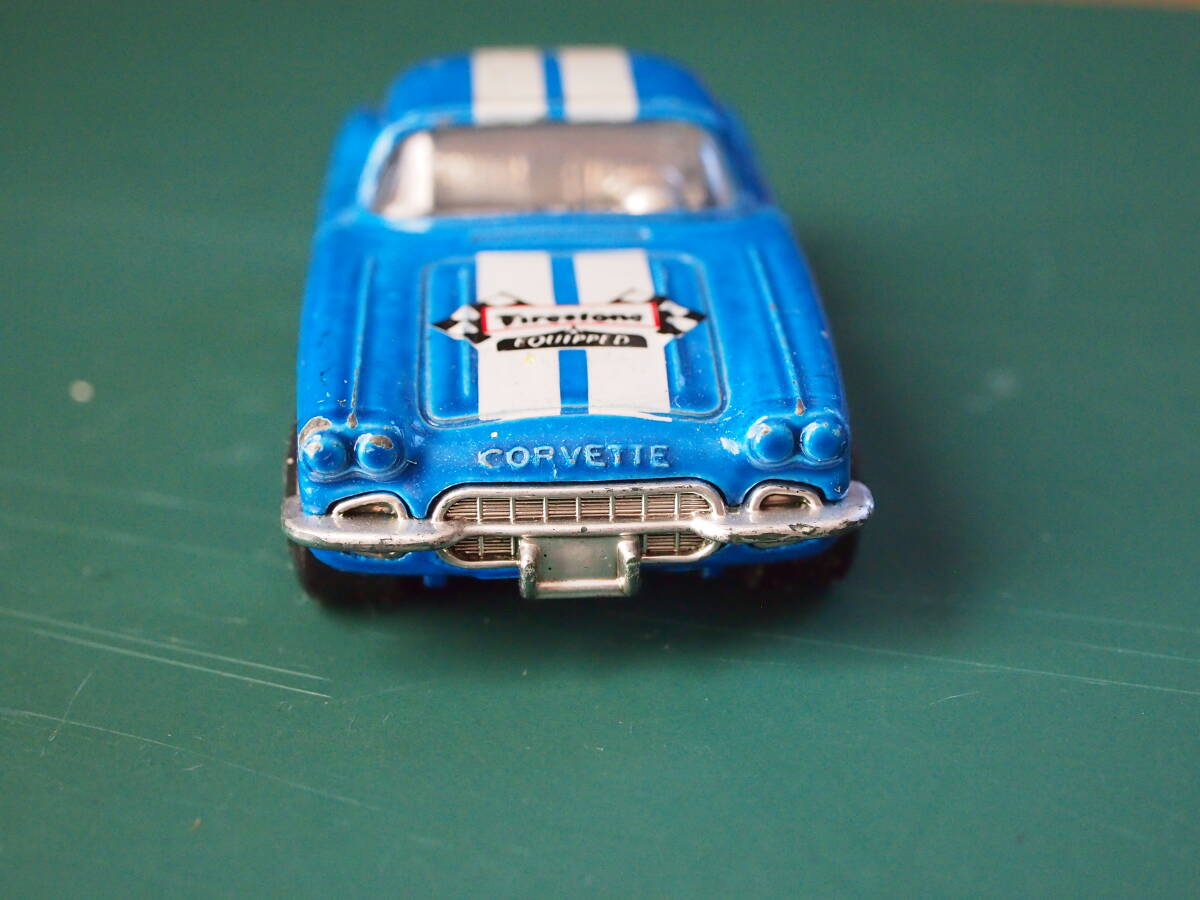 マッチボックス 1962年 シボレー コルベット 青 マカオ製 1/58 本体のみ 外箱無し 中古 ミニカー_画像3