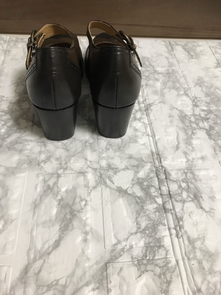 【美品】あしながおじさん メリージェーンパンプス 22.5cmブラウン/ブラック _画像6