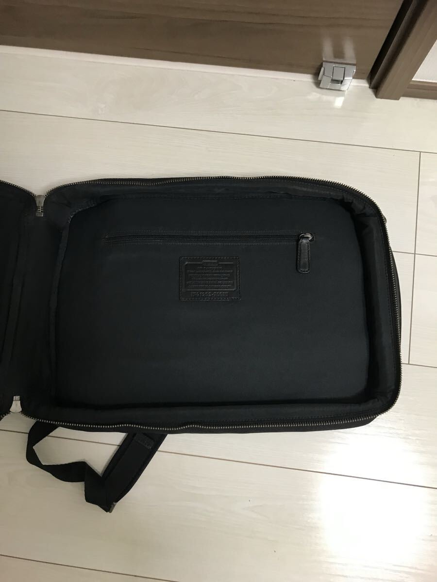 COACH コーチ 3way ビジネスバッグ リュック ショルダーバッグ 大容量 黒 ブリーフケース_画像9