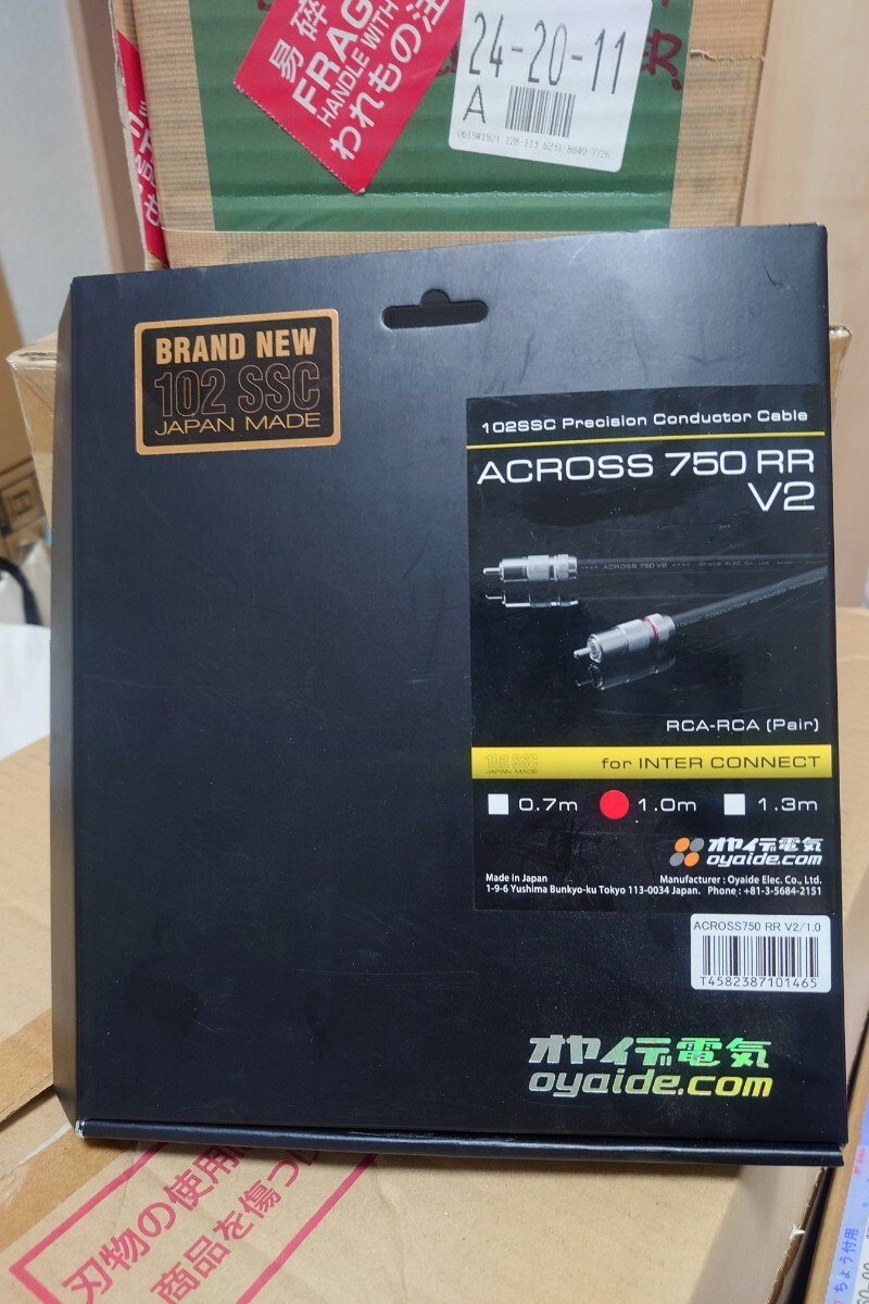 オヤイデ電気　oyaide RCAケーブルACROSS750 RR V2 1.0mペア　中古_画像2