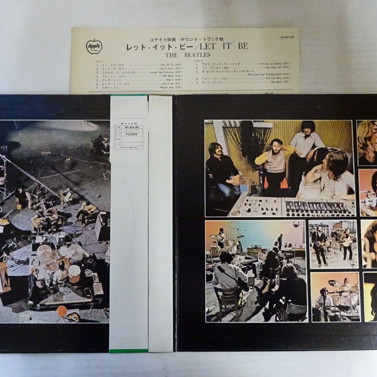 14061307;【美盤/Apple丸帯付/赤盤/補充票/見開き】The Beatles / Let It Be_画像2