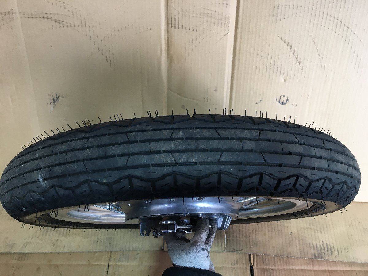 ST400 テンプター NK43A フロントホイール Hリム ダブルリーディングドラム カフェレーサー カスタムにも(中古)2632-Z3754_画像8