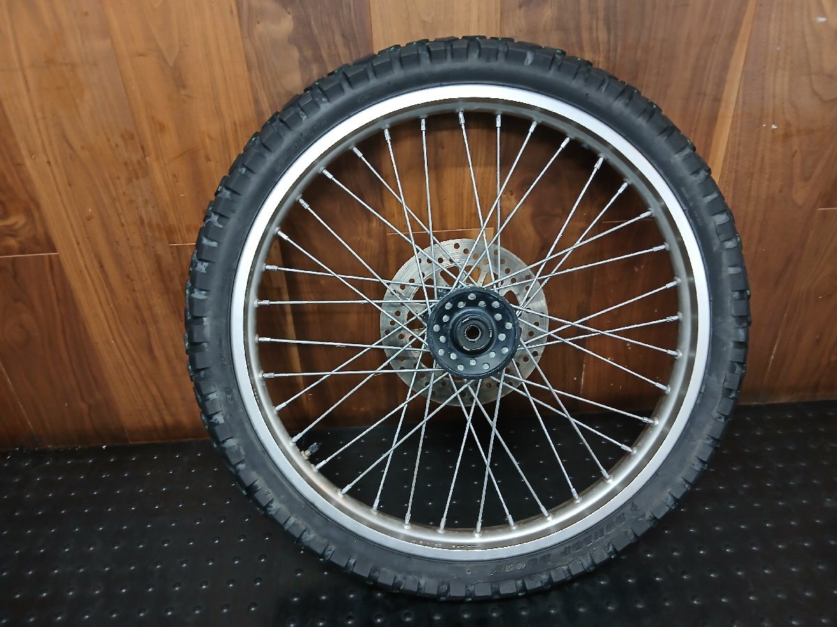 ヤマハ　DT125R　純正　フロントホイール　21×1.60（34X　125㏄　オフロード　YAMAHA絶版2スト　実動動画あり）_画像3