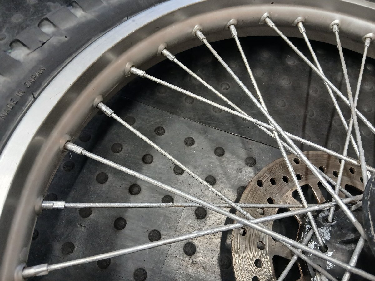 ヤマハ　DT125R　純正　フロントホイール　21×1.60（34X　125㏄　オフロード　YAMAHA絶版2スト　実動動画あり）_画像7