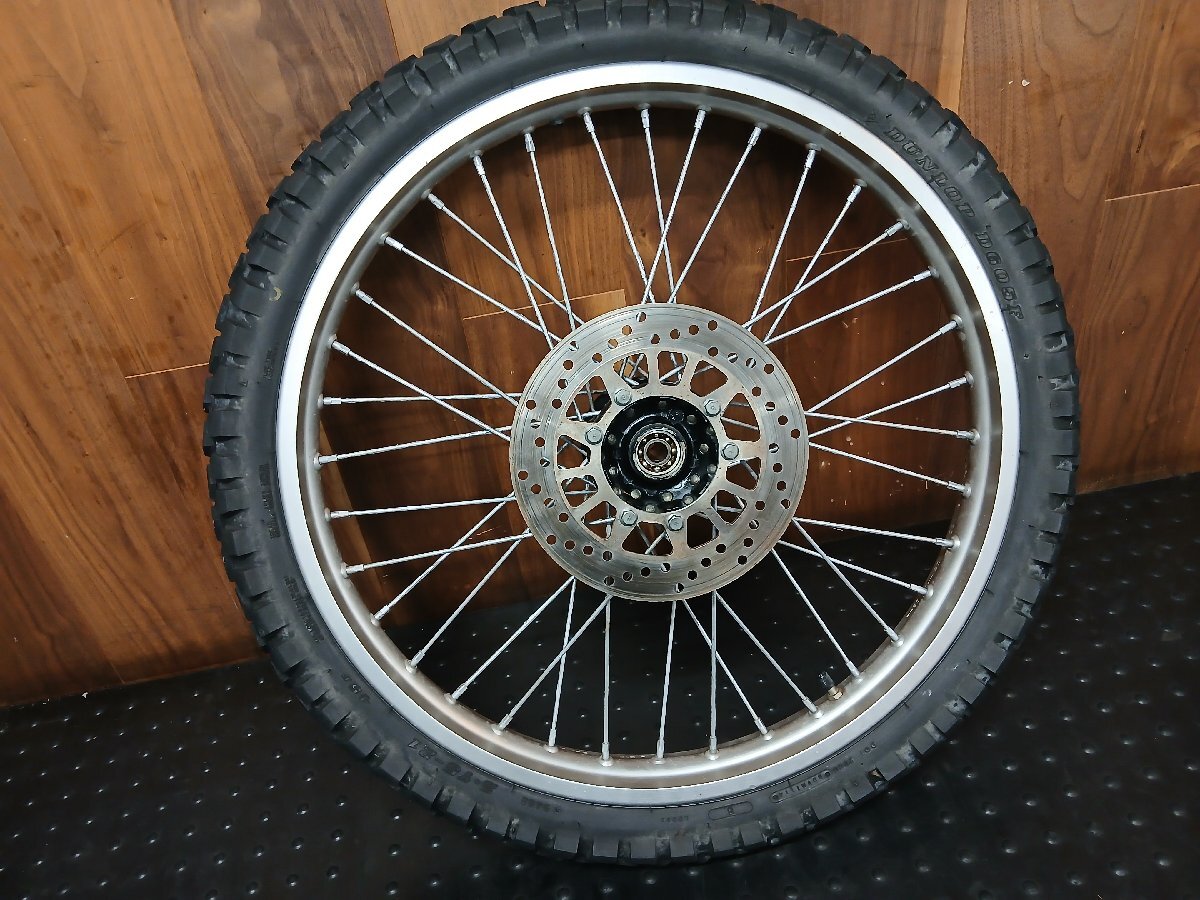 ヤマハ　DT125R　純正　フロントホイール　21×1.60（34X　125㏄　オフロード　YAMAHA絶版2スト　実動動画あり）_画像1