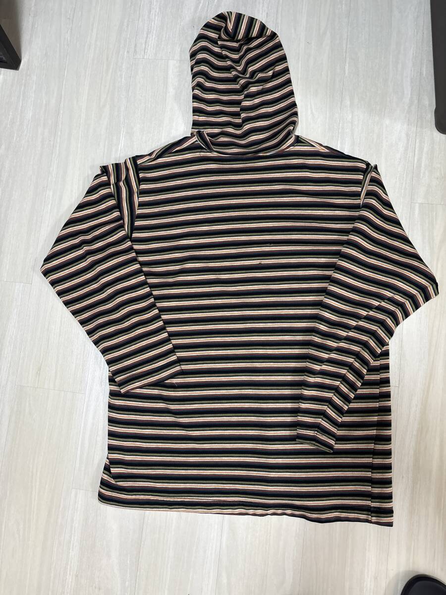 70s Hang Ten ボーダー ロンT パーカー Tシャツ フード )検 オンブレ ネルシャツ ヴィンテージ 60s 80s アメリカ製 PENDLETON ベルベルジン_画像6