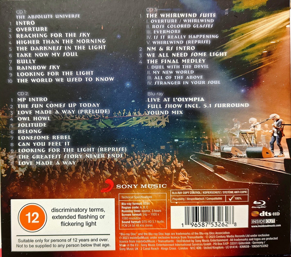 ★２０２３年作★プログレッシヴ・ロック界のスーパー・バンド★トランスアトランティック／ザ・ファイナル・フライト　輸入盤_画像2