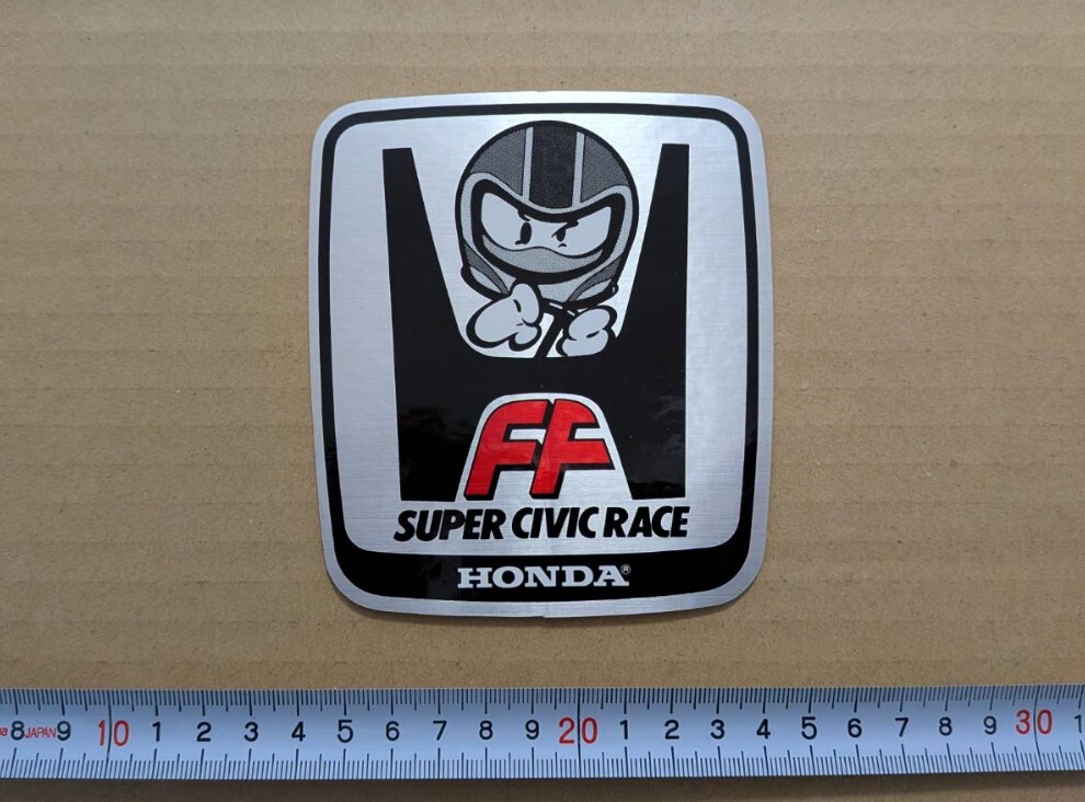 当時物 FF スーパーシビック レース ステッカー ２代目 SR シビック (検 ホンダ HONDA CIVIC SB1 RS AT EF EG テクニカ 黒澤元治 生沢徹 _画像1
