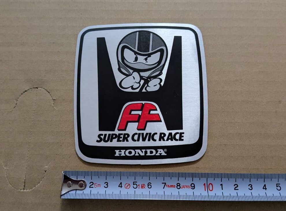 当時物 FF スーパーシビック レース ステッカー ２代目 SR シビック (検 ホンダ HONDA CIVIC SB1 RS AT EF EG テクニカ 黒澤元治 生沢徹 _画像2