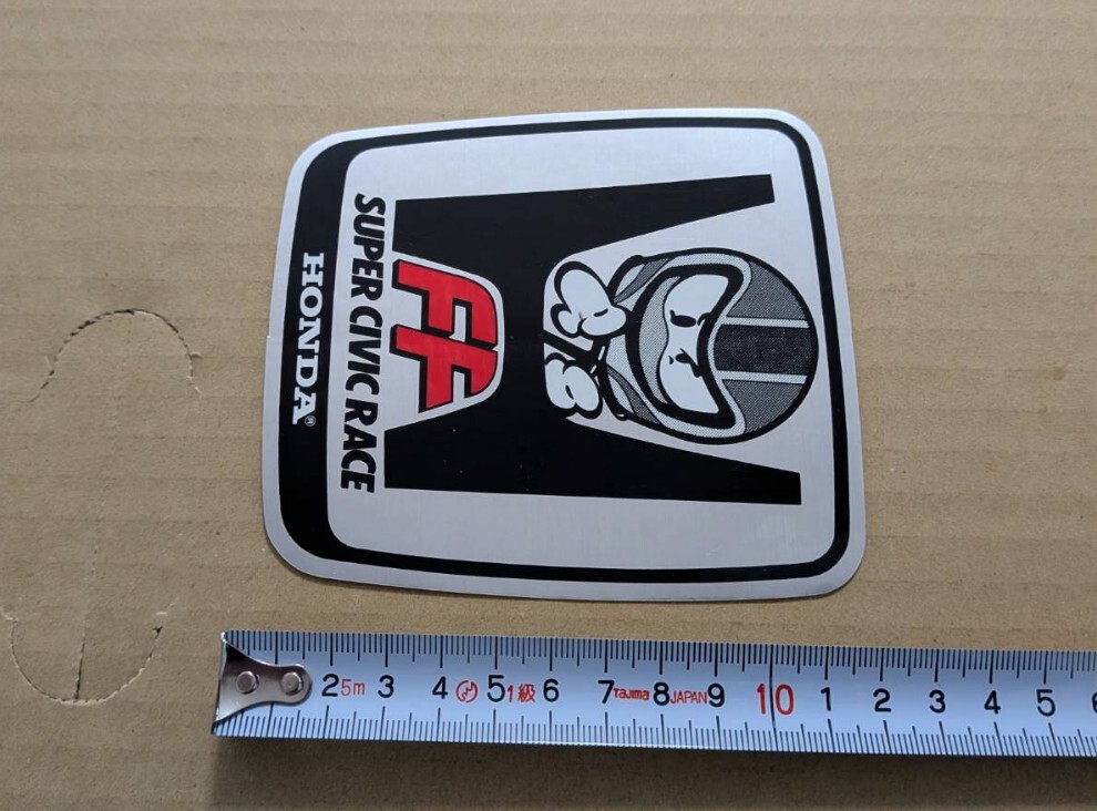 当時物 FF スーパーシビック レース ステッカー ２代目 SR シビック (検 ホンダ HONDA CIVIC SB1 RS AT EF EG テクニカ 黒澤元治 生沢徹 _画像3