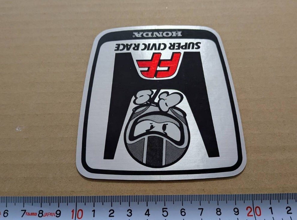 当時物 FF スーパーシビック レース ステッカー ２代目 SR シビック (検 ホンダ HONDA CIVIC SB1 RS AT EF EG テクニカ 黒澤元治 生沢徹 _画像4