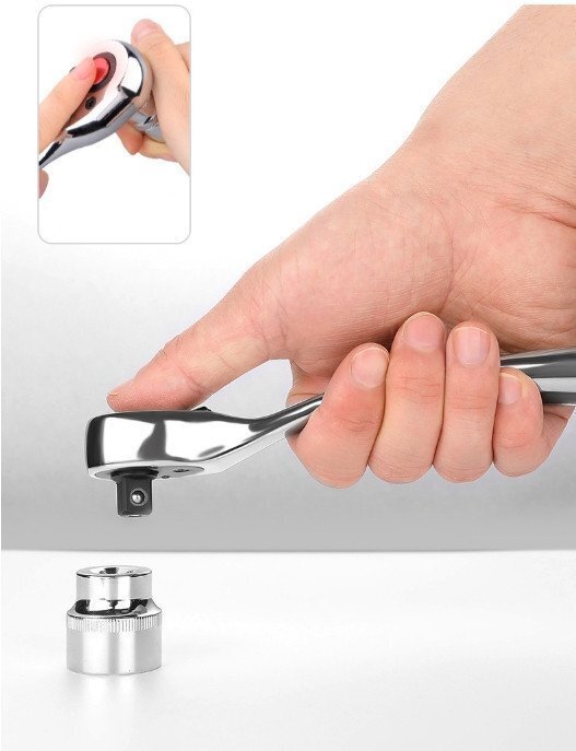 автомобиль ремонт комплект, трещоточный гаечный ключ . комплект головок, обе стороны направление type многофункциональный tool