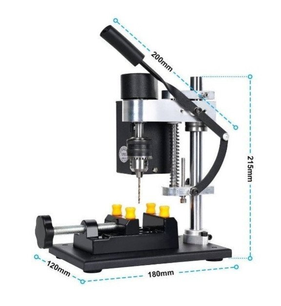  настольный сверлильный станок bench дрель Mini маленький размер DIY скорость регулировка возможность 8500r/min зажимной патрон сверла 0.6-6.5mm металл дерево многофункциональный 