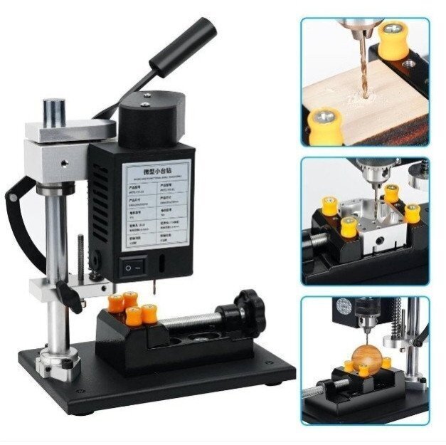  настольный сверлильный станок bench дрель Mini маленький размер DIY скорость регулировка возможность 8500r/min зажимной патрон сверла 0.6-6.5mm металл дерево многофункциональный 