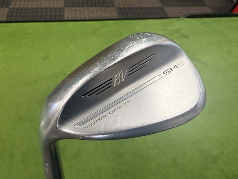 ★1円スタート★左用　タイトリスト　ボーケイウェッジ　SM9　クロムメッキ　60度（14K）　DGウェッジフレックス_画像1