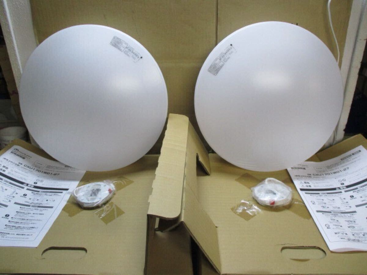 X226/新品 2個セット LEDシーリングライト/照明器具/24年製/TAKIZUMI【CXU1701W01-27】2700K_画像1