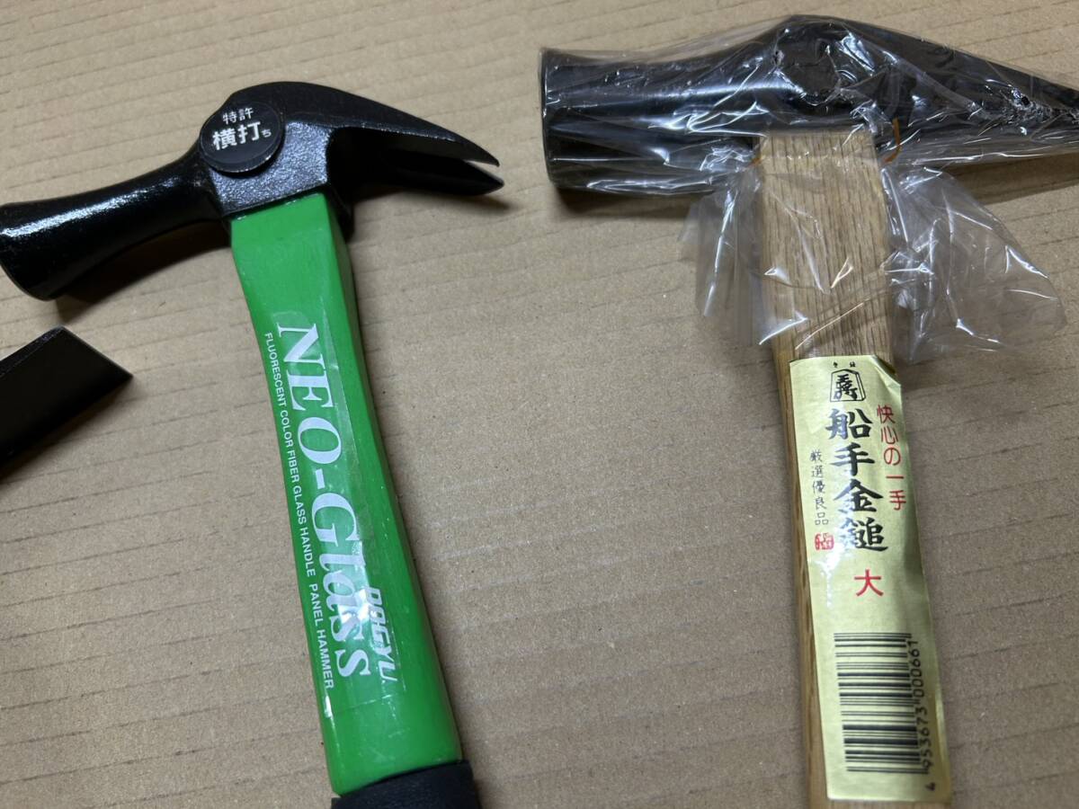 X591/未使用 5本セット DOGYU 土牛 ハンマー 金槌 色々 まとめ売り_画像2