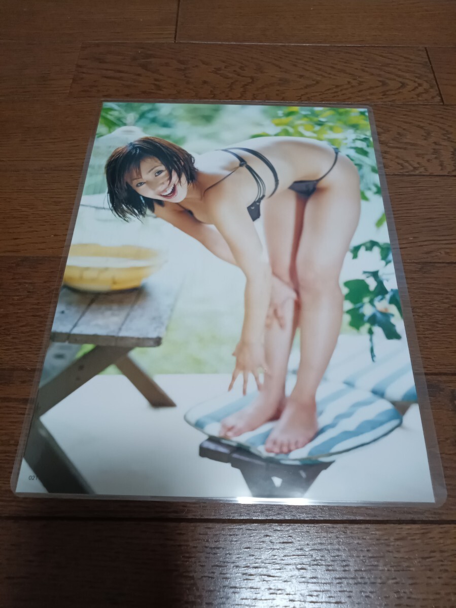 ★厚手ラミネート加工 150μ 切り抜き★ 井上和香 6ページ ビキニ 水着 A4変サイズ_画像4