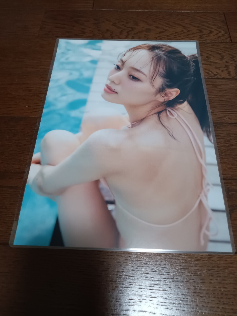 ★厚手ラミネート加工 150μ 切り抜き★ 梅澤美波 乃木坂46 6ページ ビキニ 水着 ランジェリー 下着姿 A4サイズ 8_画像2