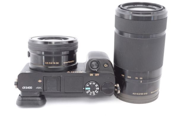 SONY Sony α6400 двойной zoom линзы комплект черный ILCE-6400Y B 2420 десять тысяч пикселей беззеркальный однообъективный камера * изначальный с коробкой R4697
